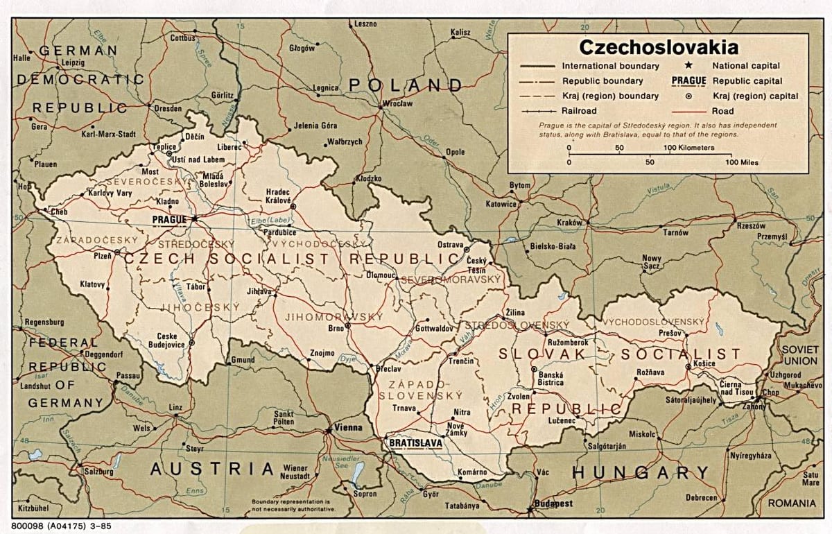 mappa della Cecoslovacchia 1918