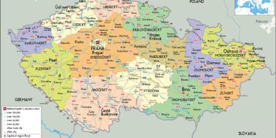 Mappa politica della repubblica ceca