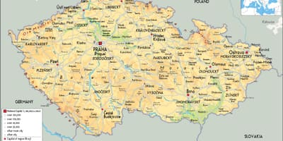 Mappa della repubblica ceca